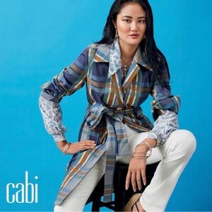 CAbi highclere trench coat size large